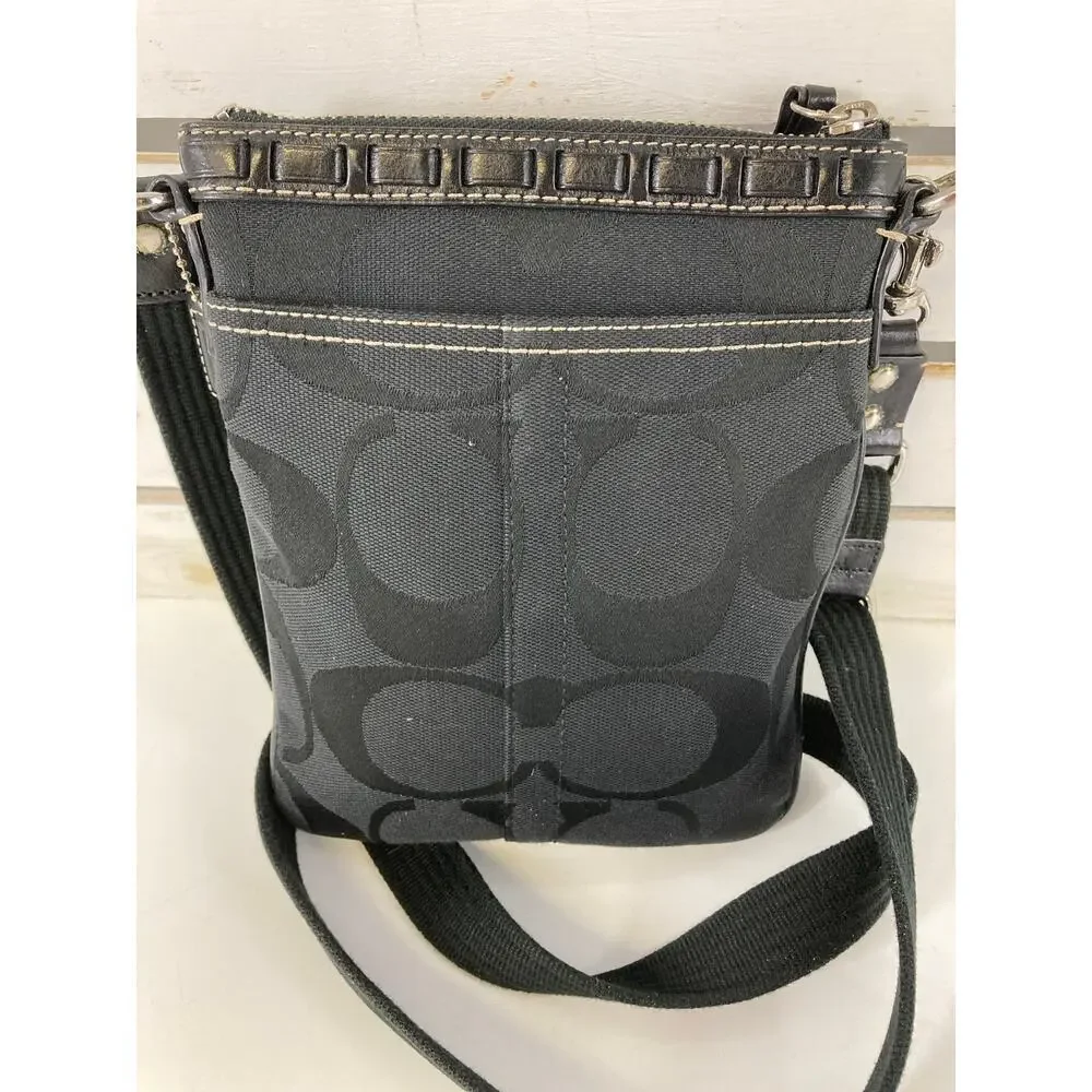COACH 10266 SIGNATURE CANVAS MULTI PRINT SMALL CROSSBODY BAG